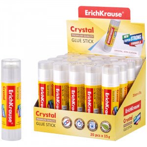 11007 Clei-creion ErichKrause® Crystal 15 g (display 20 pcs)